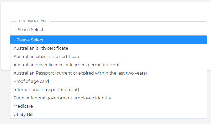 Upload documents to IB Step 2