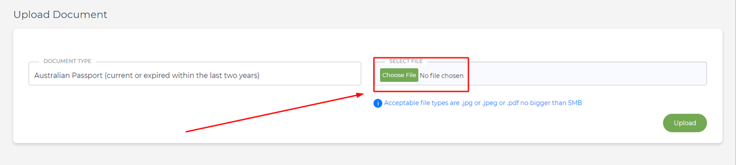 Uploading Docs step 3